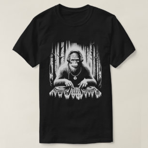T-shirt Techno DJ Bigfoot Disco Electronic EDM Music Amusa