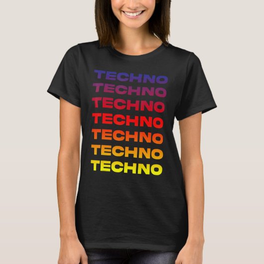 T-shirt Techno Hypnotique Profond Dub Beats Électroniques (Devant)
