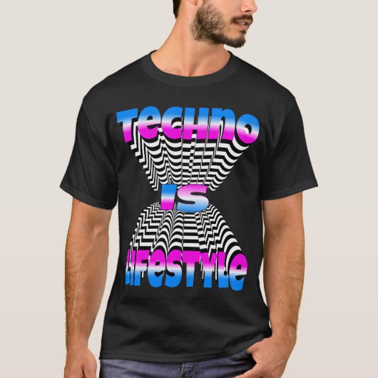 T-shirt Techno Is Lifestyle friend (Devant)