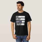 T-shirt Techno Music Electro River (Devant entier)