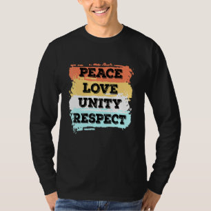 T-shirt Techno Music Peace Love Unity Respect Rave Party E