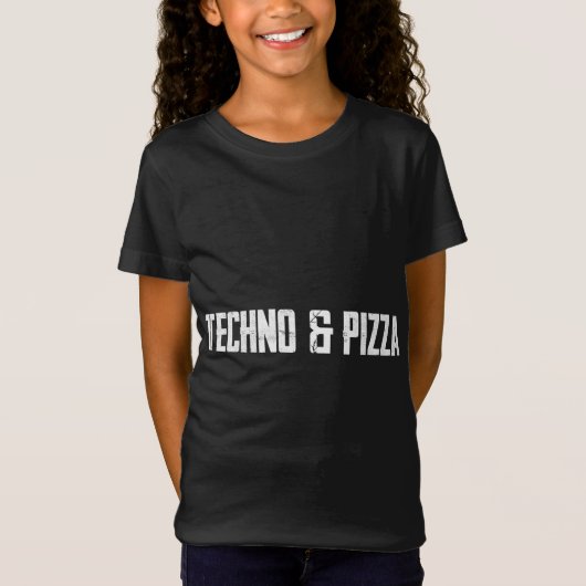 T-Shirt Techno & Pizza (Devant)