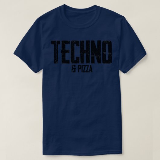 T-shirt Techno & Pizza 1656  (Design devant)