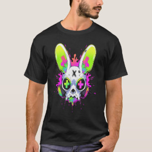 T-shirt Techno Psychédélique Rabbit Rave EDM Punk Grunge A