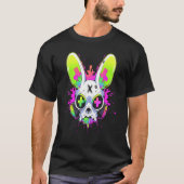 T-shirt Techno Psychédélique Rabbit Rave EDM Punk Grunge A (Devant)