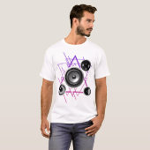 T-shirt Techno Sound Haut-parleur EDM Dance Floor Fun Tee (Devant entier)