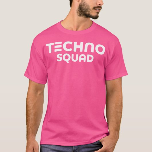 T-shirt Techno Squad Techno Music Edm Rave Correspondance (Devant)