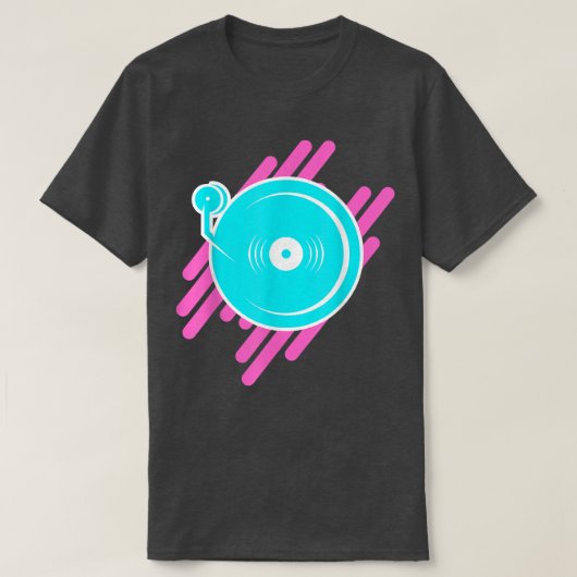 T-shirt Techno Tourne-disque EDM Music Festival Rave Dubst (Design devant)