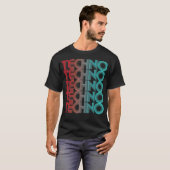 T-shirt Techno Vaporwave Techno House Music EDM Lover (Devant entier)