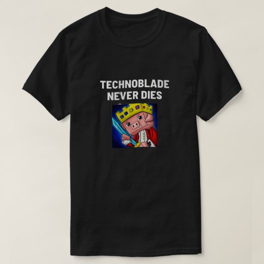 T-shirt technoblade ne meurt jamais Sweatshirt de basculem (Design devant)