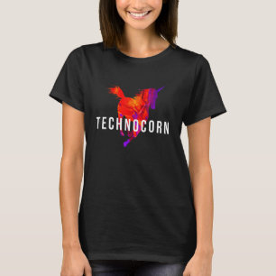 T-shirt Technocorn Festival de Techno Rave Musique DJ EDM