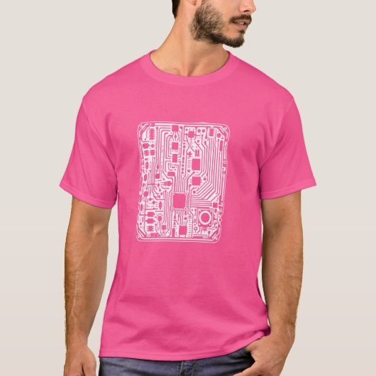 T-shirt Technologie. Circuit. Ordinateur (Devant)