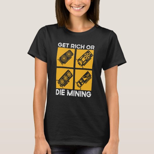 T-shirt Technologie Crypto Miner Cryptomonnaie Blockchain (Devant)