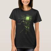 T-shirt Technologie de processeur Nerd Puces informatiques (Devant)