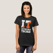 T-shirt Technologie invincible Programmeur Informatique Te (Devant entier)