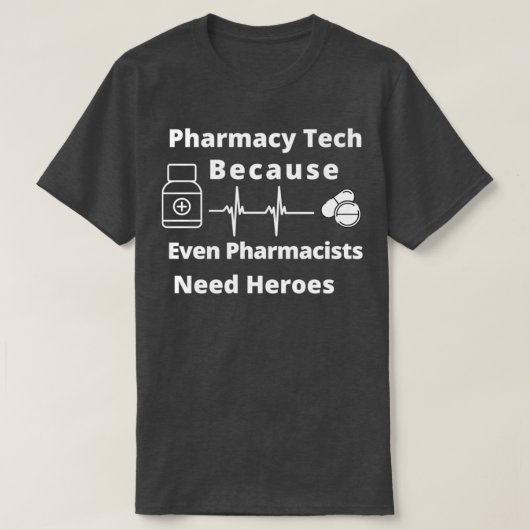T-shirt Technologie pharmaceutique Parce Que Même Les Phar (Design devant)