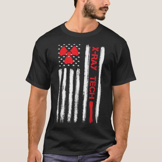 T-shirt Technologie Rad Tech X-Ray Technologue Tech Drapea (Devant)