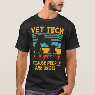 T-shirt Technologie Vet Retro vintage Parce Que Les Gens S