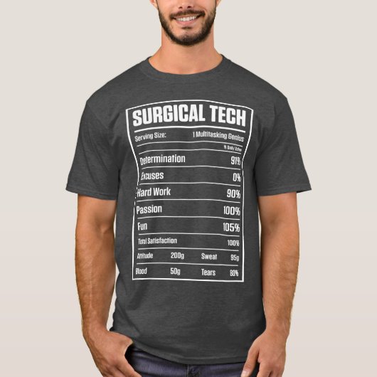 T-shirt Technologue chirurgical Technique de frottement (Devant)