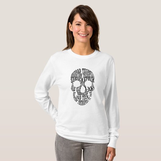T-shirt Technologue crânien technique Rad Xray Radiologie  (Devant entier)