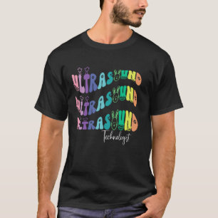 T-shirt Technologue échographie Rétro Groovy jour de Pâque