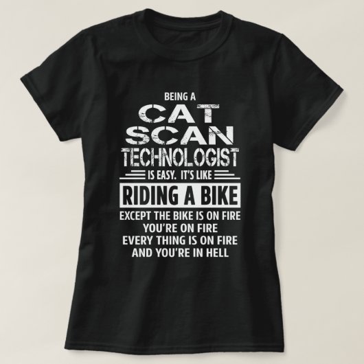 T-shirt Technologue en analyse de chat (Design devant)