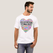 T-shirt Technologue en médecine nucléaire Heart (Devant entier)