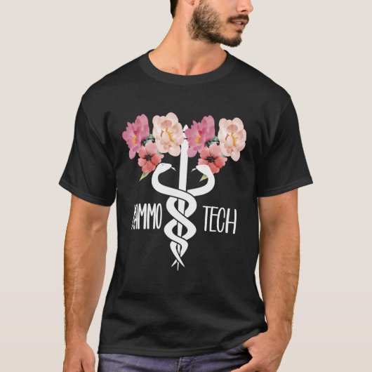 T-shirt Technologue Mammo Tech Caduceus Mammographie (Devant)