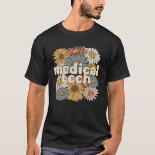 T-shirt Technologue Médicale Fleurs technologiques Médical