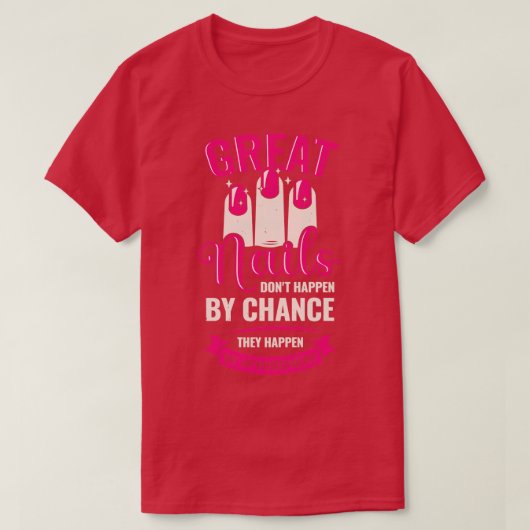 T-shirt Technologue Nail Tech Profession Manicuriste Cadea (Design devant)