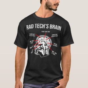 T-shirt Technologue radiologique Rad Tech Radiologie céréb