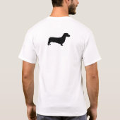 T-shirt Teckel chanceux original (Dos)