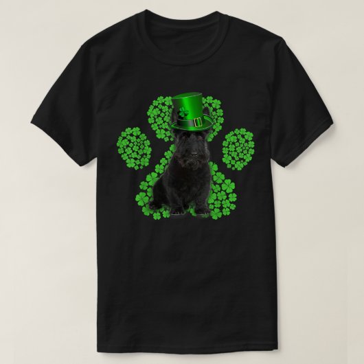 T-shirt Teckel écossais Trèfle Patte Trèfles St Patrick's (Design devant)