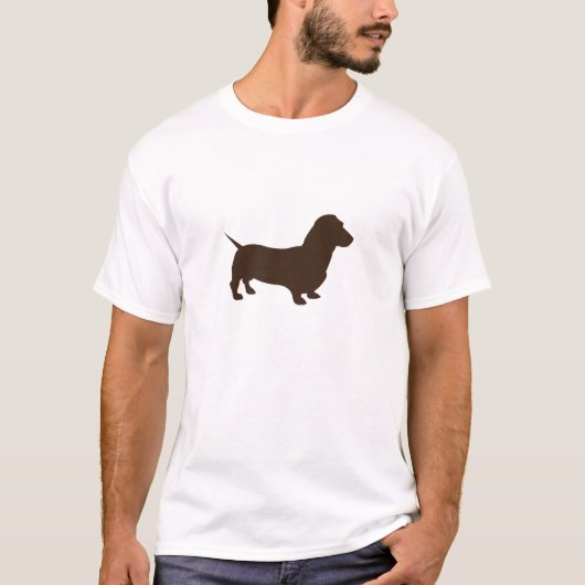 T-shirt Teckel simple - customisé (Devant)
