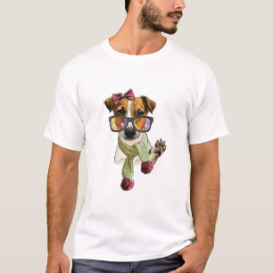 T-shirt Teckell terrier Jack Russell branché