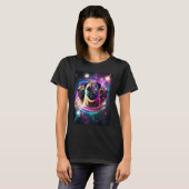 T-shirt Teckels Dans L'Espace Avec Donuts Mignons Garçons (Devant entier)