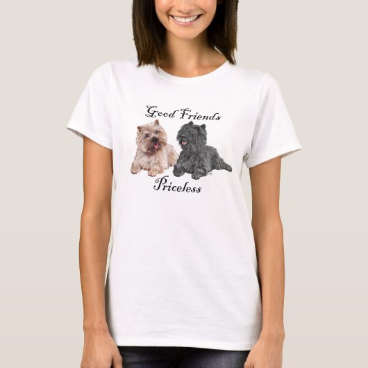 T-shirt Teckels noirs et marron (Devant)