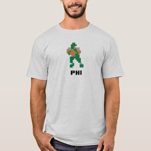 T-shirt Tecmo Bowl QB - Philadelphie (Throwbacks) (Devant)