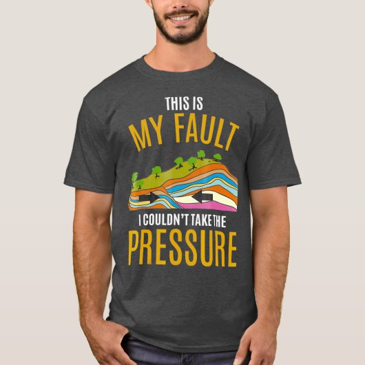 T-shirt Tectonic Plaques Modèle Tremblement de terre Désol (Devant)