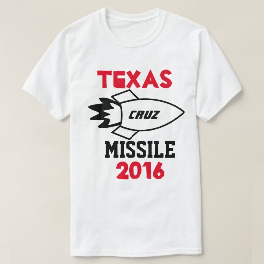 T-shirt Ted Cruz pour le président 2016. Missile de (Design devant)