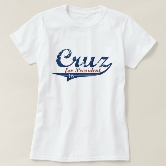 T-shirt Ted Cruz Président 2016 Swash (Design devant)