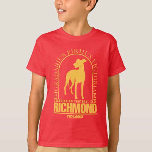 T-shirt Ted Lasso | AFC Richmond Gold Arched Logo (Devant)