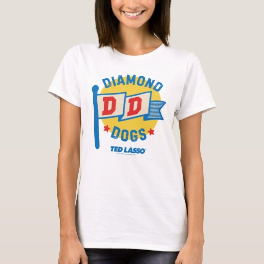 T-shirt Ted Lasso | Diamond Chiens Pennant Graphisme (Devant)