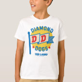 T-shirt Ted Lasso | Diamond Chiens Pennant Graphisme (Devant)