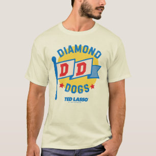T-shirt Ted Lasso   Diamond Chiens Pennant Graphisme