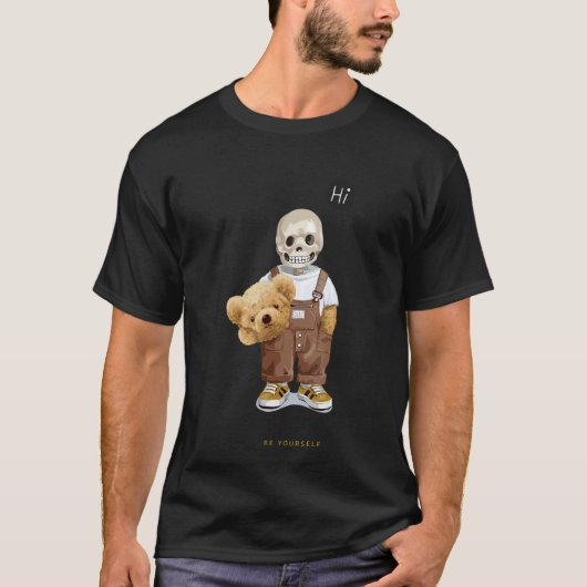 T-shirt Teddy Be Severn Ours Yourself Head Off Costume Pa (Devant)