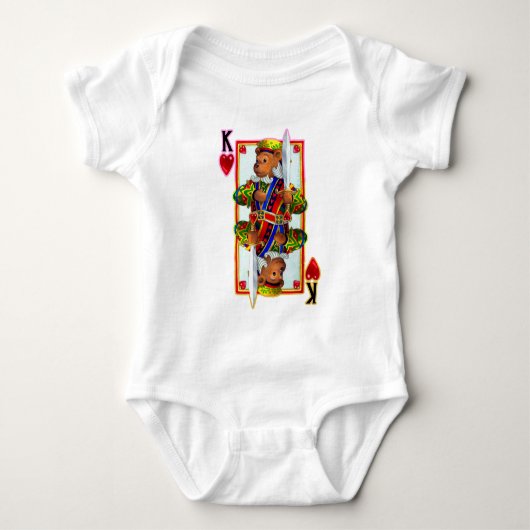 T-shirt Teddy Bear Roi des Coeurs (Devant)