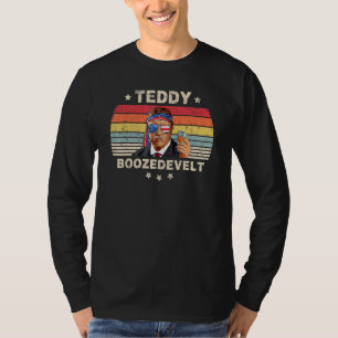 T-shirt Teddy Boozedevelt Theodore Roosevelt 4 juillet A