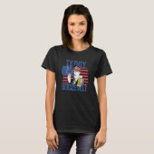 T-shirt Teddy Boozevelt 4 juillet Boire Theodore Roos (Devant entier)