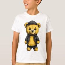 Teddy Hug : Simple Yellow & Black Teddy Bear Kids
